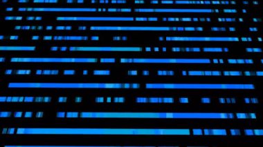 Teknolojik arka plan, dikdörtgenin hızlı hareket ile. Mavi zemin