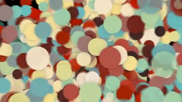 Fondo abstracto con círculos coloridos — Vídeo de stock