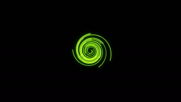 Abstrakte animierte Spirallinien — Stockvideo