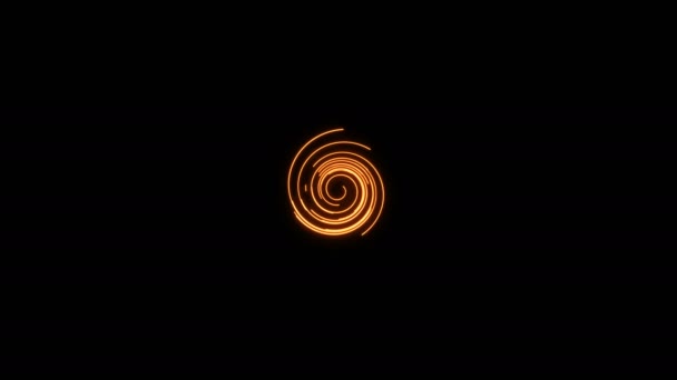 Líneas espirales animadas abstractas — Vídeo de stock