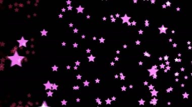 Soyut CGI hareketli grafikler ve yıldız ile animasyonlu arka plan