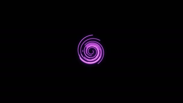 Abstract animated spiral lines — Stock Video