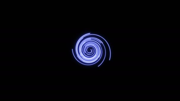 Анотація анімованих спіральних ліній — стокове відео