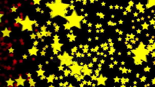 Gráficos de movimento CGI abstratos e fundo animado com estrela — Vídeo de Stock