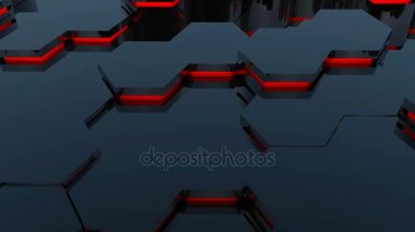 Arka plan kırmızı altıgen