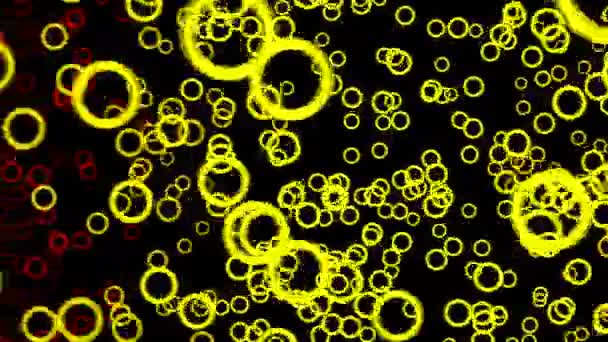 Les cercles modernes d'AVC animation. Illustration numérique colorée 