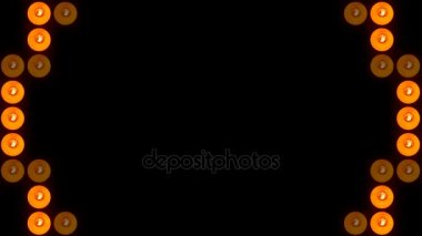 Ampul ışıkları. Titreşen arka plan. Dijital illüstrasyon