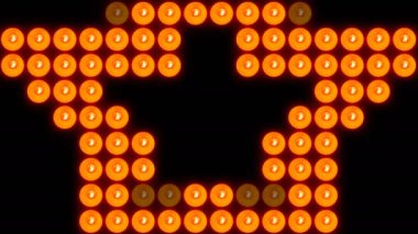 Ampul ışıkları. Titreşen arka plan. Dijital illüstrasyon