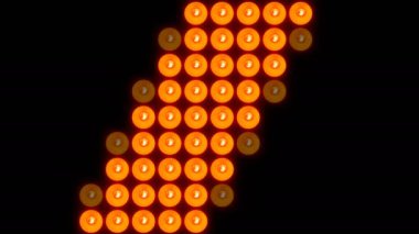 Ampul ışıkları. Titreşen arka plan. Dijital illüstrasyon