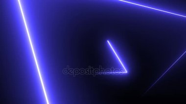 Neon üçgenler ile arka plan