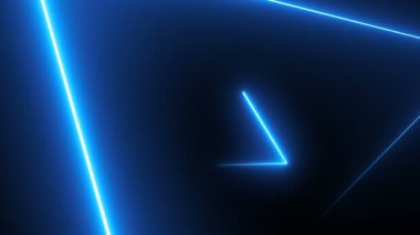 Neon üçgenler ile arka plan