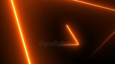 Neon üçgenler ile arka plan