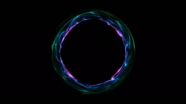 Parlak sarmal yüzüğü. Dijital arka plan