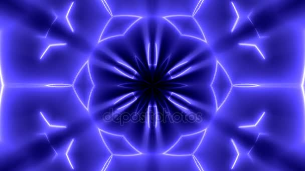 Fractal néon kaléidoscopique fond. Contexte numérique abstrait 