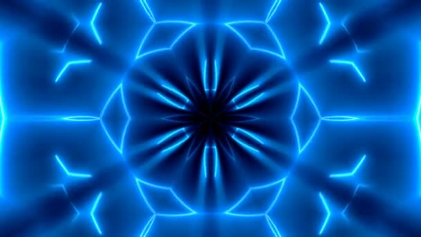 Fractal néon kaléidoscopique fond. Contexte numérique abstrait 