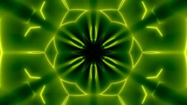 Fraktal neon sürekli değişen arka plan. Dijital zemin