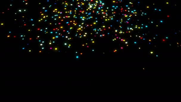 Animazione Confetti particella CG — Video Stock