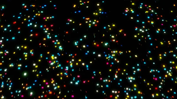 Fondo digital de partículas Confetti — Foto de Stock