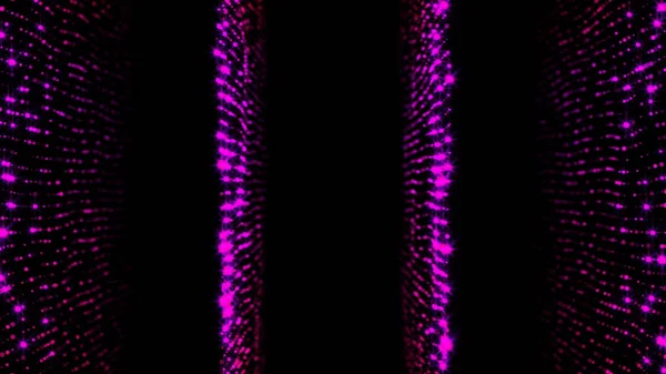 Блискучі фіолетові частинки. Абстрактний циклічний фон — стокове фото