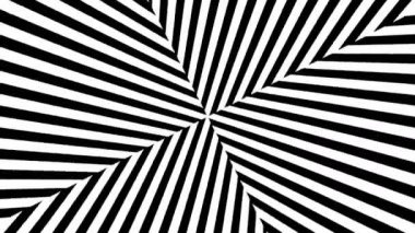 Soyut siyah ve beyaz çizgili. 3D render sorunsuz döngü