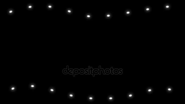 clignotant lumières de Noël sur fond noir. Rendu 3d 