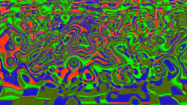 Abstrakter Hintergrund psychedelischer Kunst — Stockvideo