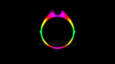 Soyut ses görselleştiricisi ekolayzer. Dijital illüstrasyon zemin