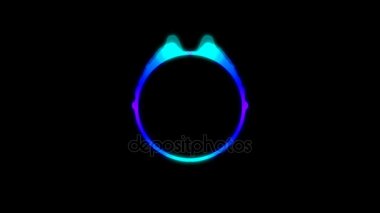 Soyut ses görselleştiricisi ekolayzer. Dijital illüstrasyon zemin