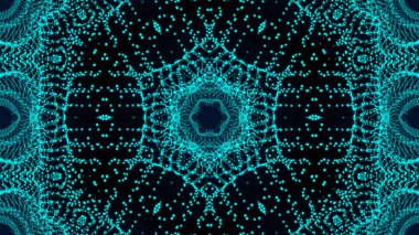 Kaleydoskop parçacıklar arka plan. Dijital zemin