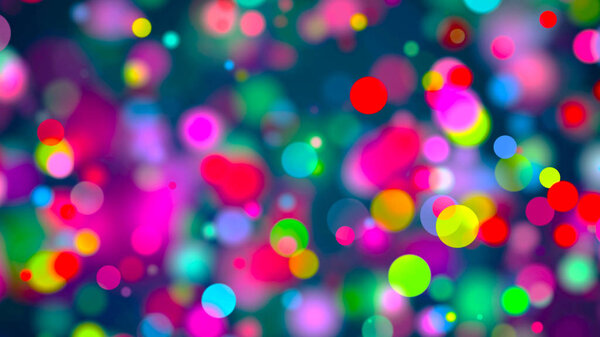 Abstract background with multicolored bokeh