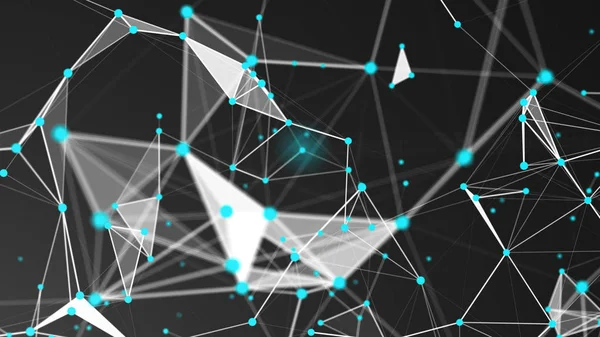 Noktaları ve Satırları Birleştiren Soyut Çokgen Alan Arkaplanı