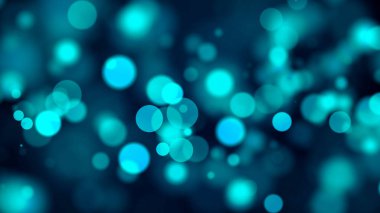 Mavi bokeh arka plan. Dijital illüstrasyon