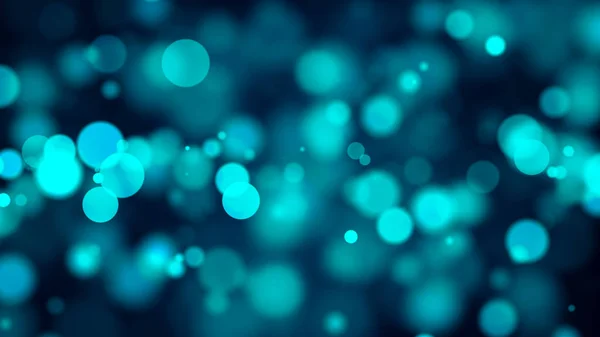 Fundo azul do bokeh. Ilustração digital — Fotografia de Stock