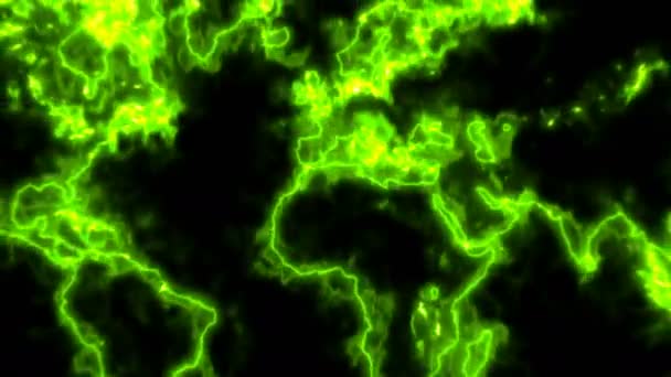 Fond abstrait avec carte du monde futuriste 