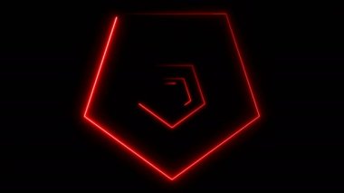Neon çokgenler ile arka plan