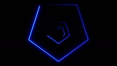 Neon çokgenler ile arka plan