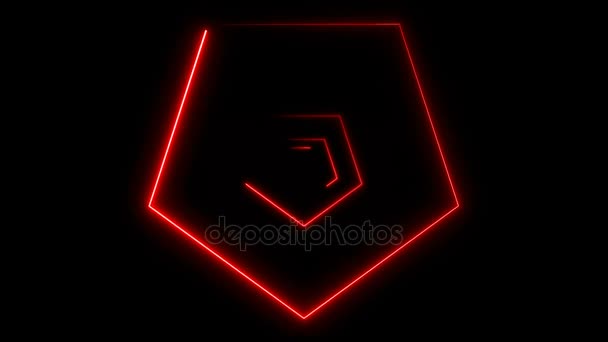 Fond abstrait avec des polygones néon 