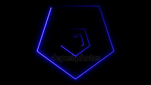 Fond abstrait avec des polygones néon 