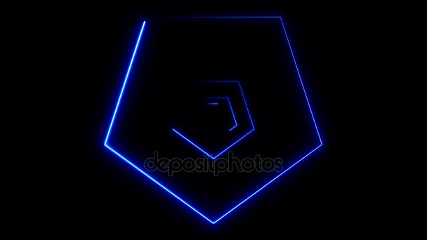 Fond abstrait avec des polygones néon 