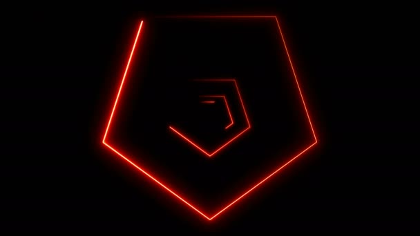 Fond abstrait avec des polygones néon 