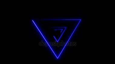 Neon Triangulars ile arka plan