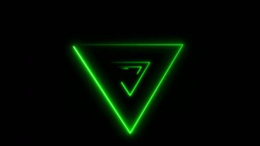 Neon Triangulars ile arka plan