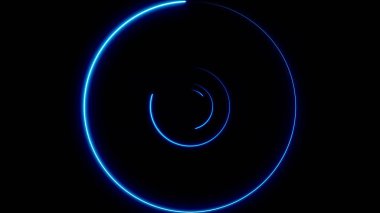 Neon daireler ile arka plan