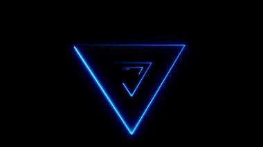 Neon Triangulars ile arka plan