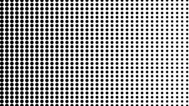 动态黑白组合。半色调元素 — 图库视频影像