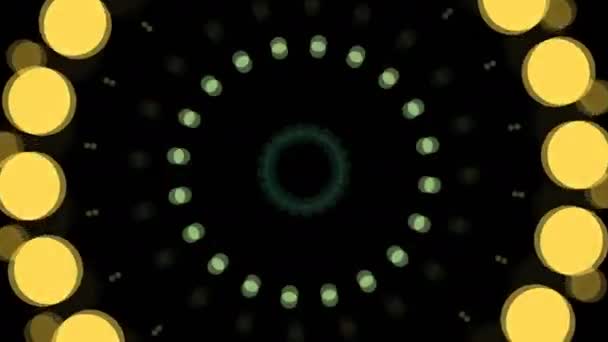 Abstrakter Hintergrund mit geplatzten Kreisen — Stockvideo