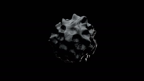 Abstrait Organic Sphere Object Virus. Rendu 3d — Video