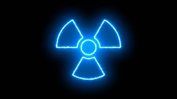 Abstract background with radioactive sign — Stock Photo, Image