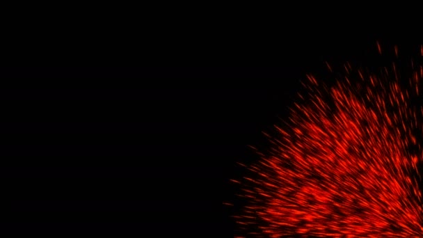Fond abstrait avec des étincelles de feu 