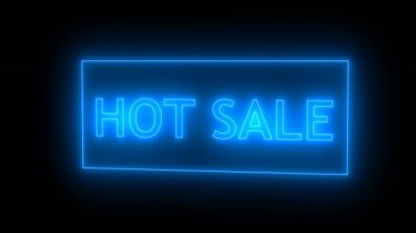 Neon sıcak satışı işareti